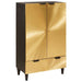 Dulap lateral cu sertar cu ușă Negru și Aur 60 x 33.5 x 100 cm - WALTI WALTI