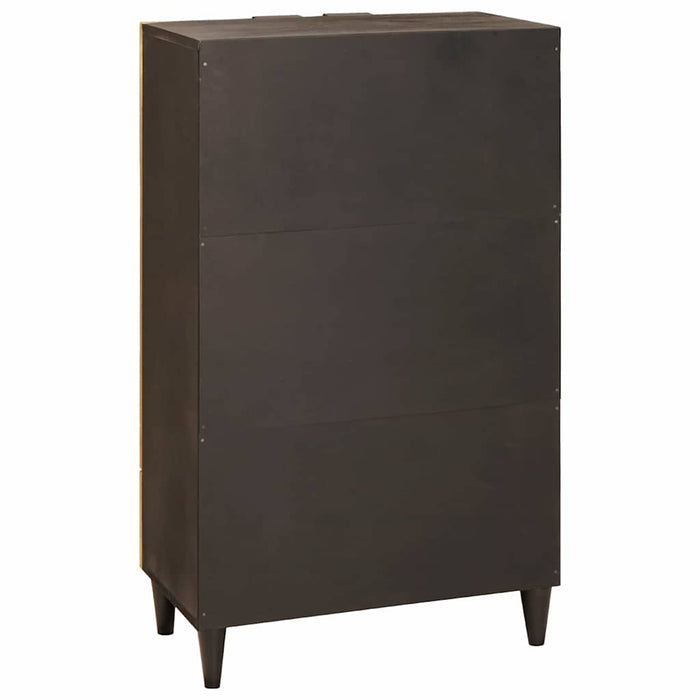Dulap lateral cu sertar cu ușă Negru și Aur 60 x 33.5 x 100 cm - WALTI WALTI