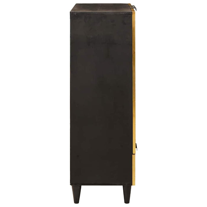 Dulap lateral cu sertar cu ușă Negru și Aur 60 x 33.5 x 100 cm - WALTI WALTI