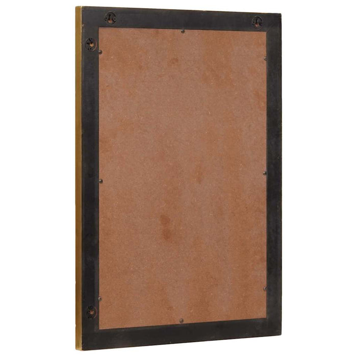 Oglindă pentru baie Pe perete Negru și Aur 50 x 2.5 x 70 cm - WALTI WALTI