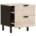 Dulap de noapte Alb 40 x 33 x 46 cm Lemn de mango solid - WALTI WALTI
