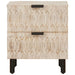 Dulap de noapte Alb 40 x 33 x 46 cm Lemn de mango solid - WALTI WALTI