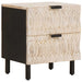Dulap de noapte 2 pcs Alb 40 x 33 x 46 cm Lemn de mango solid - WALTI WALTI