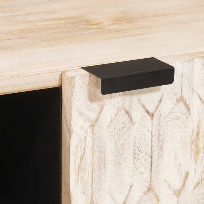 Cabinet TV cu raft cu ușă Finisaj Alb Spălat 105 x 33 x 46 cm - WALTI WALTI