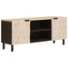 Cabinet TV cu raft cu ușă Finisaj Alb Spălat 105 x 33 x 46 cm - WALTI WALTI