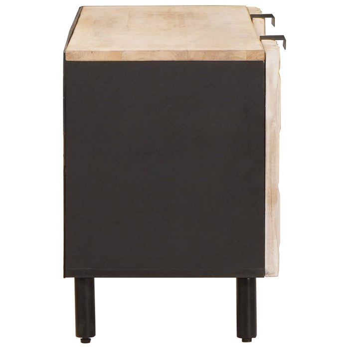 Cabinet TV cu raft cu ușă Finisaj Alb Spălat 105 x 33 x 46 cm - WALTI WALTI