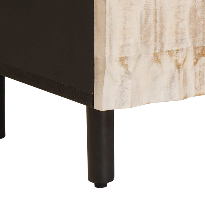 Cabinet TV cu sertar cu raft Finisaj Alb Spălat 70 x 33 x 46 cm - WALTI WALTI