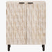 Bufet Finisaj Alb Spălat 60 x 33 x 75 cm Lemn de mango solid - WALTI WALTI