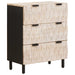 Bufet Finisaj Alb Spălat 60 x 33 x 75 cm Lemn de mango solid - WALTI WALTI