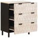 Bufet Finisaj Alb Spălat 60 x 33 x 75 cm Lemn de mango solid - WALTI WALTI