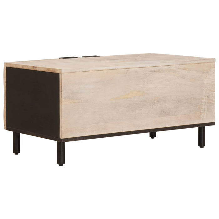 Masă de cafea Alb 80 x 50 x 40 cm Lemn de mango solid - WALTI WALTI