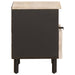 Dulap de noapte Alb 40 x 33 x 46 cm Lemn de mango solid - WALTI WALTI