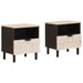 Dulap de noapte 2 pcs Alb 40 x 33 x 46 cm Lemn de mango solid - WALTI WALTI