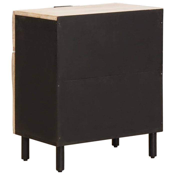 Dulap de noapte Alb 50 x 33 x 60 cm Lemn de mango solid - WALTI WALTI