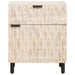 Dulap de noapte Alb 50 x 33 x 60 cm Lemn de mango solid - WALTI WALTI