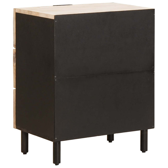 Dulap de noapte Alb 50 x 33 x 62 cm Lemn de mango solid - WALTI WALTI