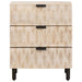 Dulap de noapte Alb 50 x 33 x 62 cm Lemn de mango solid - WALTI WALTI
