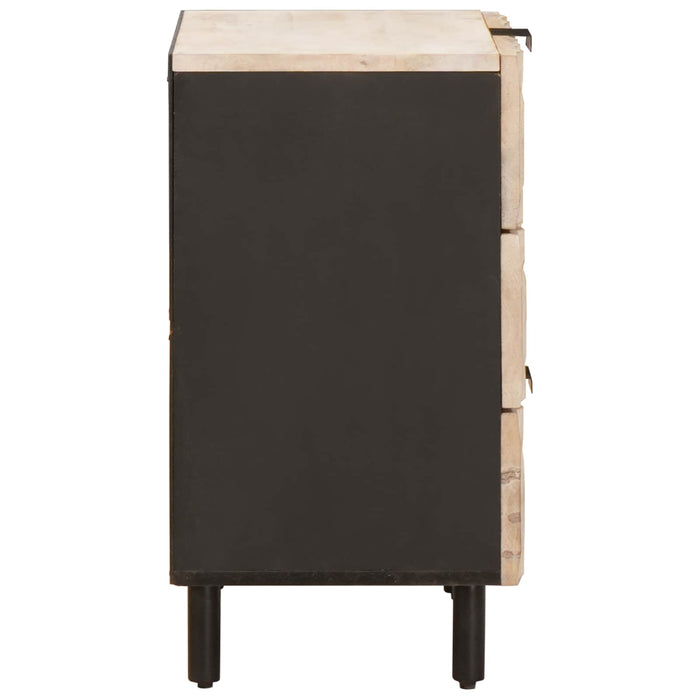 Dulap de noapte Alb 50 x 33 x 62 cm Lemn de mango solid - WALTI WALTI
