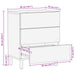 Dulap de noapte Alb 50 x 33 x 62 cm Lemn de mango solid - WALTI WALTI