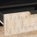 Dulap de noapte Alb 50 x 33 x 60 cm Lemn de mango solid - WALTI WALTI