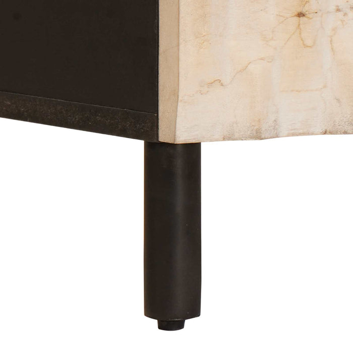 Dulap de noapte Alb 50 x 33 x 60 cm Lemn de mango solid - WALTI WALTI