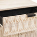 Dulap de noapte Alb 50 x 33 x 60 cm Lemn de mango solid - WALTI WALTI