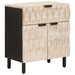 Dulap de noapte Alb 50 x 33 x 60 cm Lemn de mango solid - WALTI WALTI