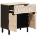 Dulap de noapte Alb 50 x 33 x 60 cm Lemn de mango solid - WALTI WALTI