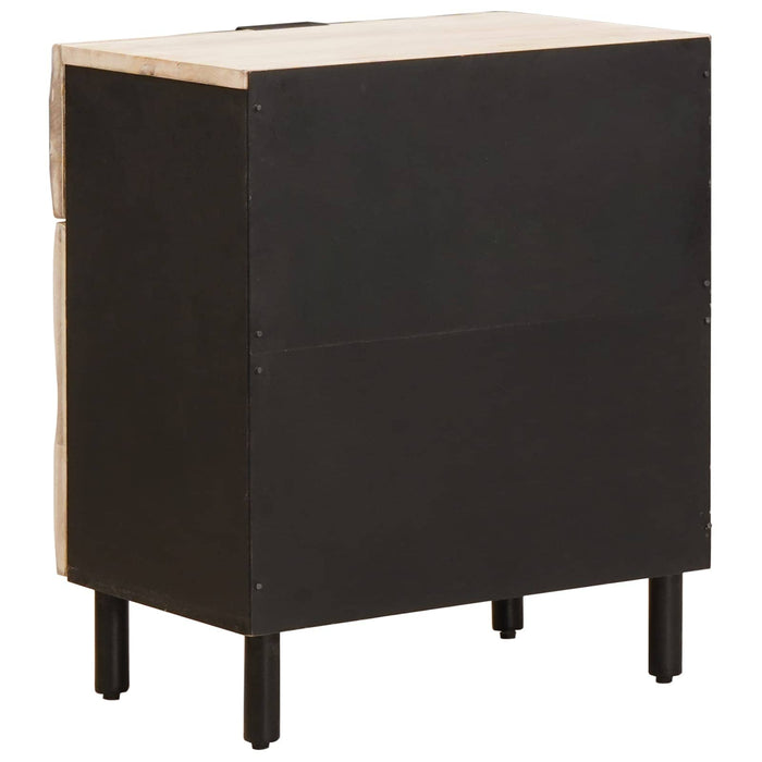 Dulap de noapte Alb 50 x 33 x 60 cm Lemn de mango solid - WALTI WALTI