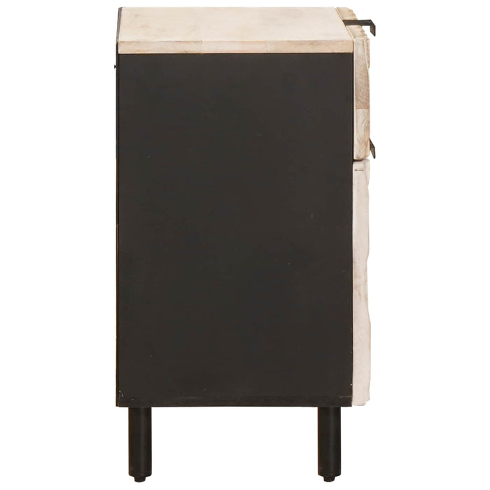 Dulap de noapte Alb 50 x 33 x 60 cm Lemn de mango solid - WALTI WALTI