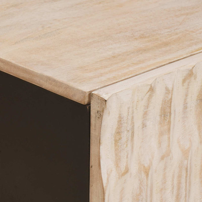 Masă de cafea Alb 100 x 54 x 40 cm Lemn de mango solid - WALTI WALTI
