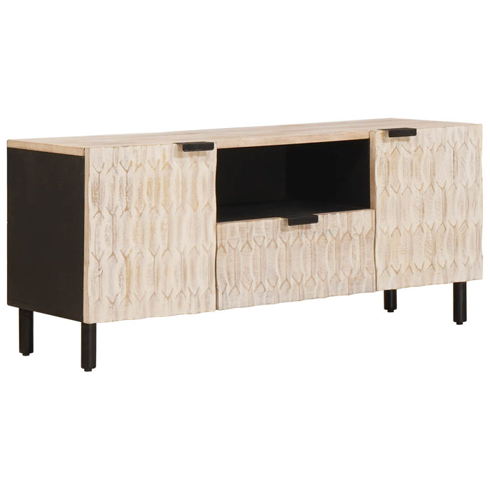 Cabinet TV cu sertar cu ușă Finisaj Alb Spălat 105 x 33 x 46 cm - WALTI WALTI