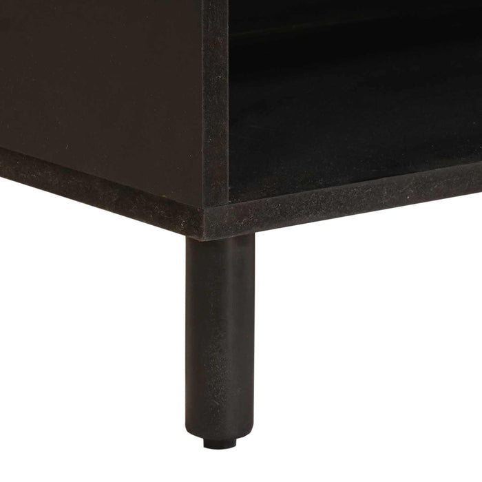 Cabinet TV cu depozitare Finisaj Alb Spălat 80 x 33 x 46 cm - WALTI WALTI