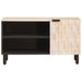 Cabinet TV cu depozitare Finisaj Alb Spălat 80 x 33 x 46 cm - WALTI WALTI