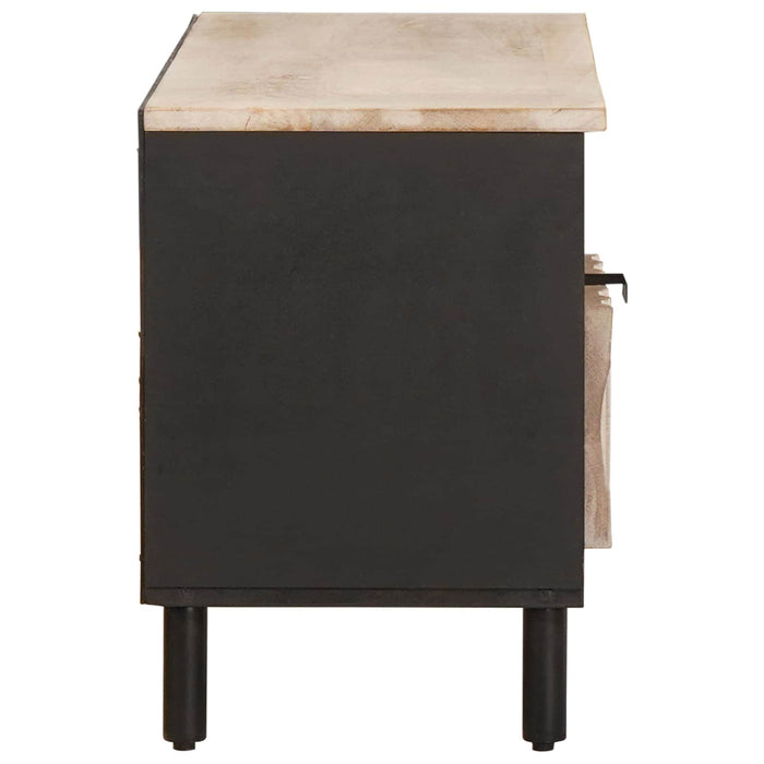 Cabinet TV cu sertar Finisaj Alb Spălat 100 x 33 x 46 cm - WALTI WALTI