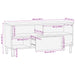 Cabinet TV cu sertar Finisaj Alb Spălat 100 x 33 x 46 cm - WALTI WALTI