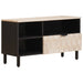 Cabinet TV cu sertar cu raft Finisaj Alb Spălat 80 x 33 x 46 cm - WALTI WALTI