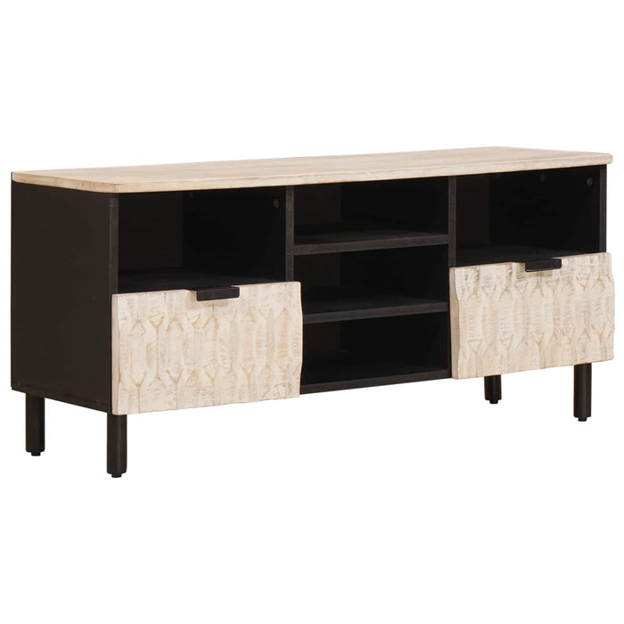 Cabinet TV cu sertar Finisaj Alb Spălat 100 x 33 x 46 cm - WALTI WALTI