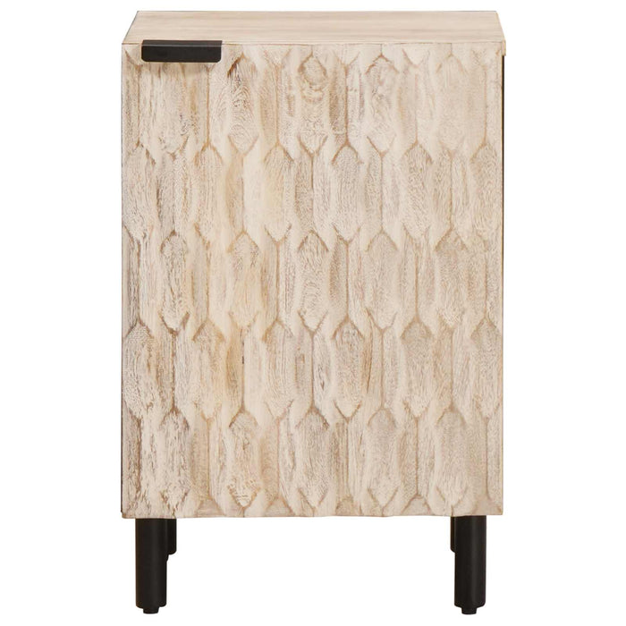 Dulap de Baie cu raft Alb 38 x 33 x 58 cm Lemn de mango solid - WALTI WALTI