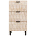 Bufet Finisaj Alb Spălat 40 x 33 x 75 cm Lemn de mango solid - WALTI WALTI