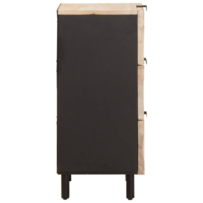 Bufet Finisaj Alb Spălat 40 x 33 x 75 cm Lemn de mango solid - WALTI WALTI