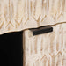 Bufet Finisaj Alb Spălat 80 x 33 x 75 cm Lemn de mango solid - WALTI WALTI