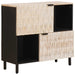 Bufet Finisaj Alb Spălat 80 x 33 x 75 cm Lemn de mango solid - WALTI WALTI