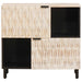 Bufet Finisaj Alb Spălat 80 x 33 x 75 cm Lemn de mango solid - WALTI WALTI