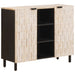 Bufet Finisaj Alb Spălat 90 x 33 x 75 cm Lemn de mango solid - WALTI WALTI