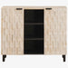 Bufet Finisaj Alb Spălat 90 x 33 x 75 cm Lemn de mango solid - WALTI WALTI