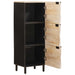 Bufet Finisaj Alb Spălat 40 x 33 x 110 cm Lemn de mango solid - WALTI WALTI