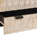 Bufet Finisaj Alb Spălat 60 x 33 x 100 cm Lemn de mango solid - WALTI WALTI