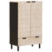 Bufet Finisaj Alb Spălat 60 x 33 x 100 cm Lemn de mango solid - WALTI WALTI