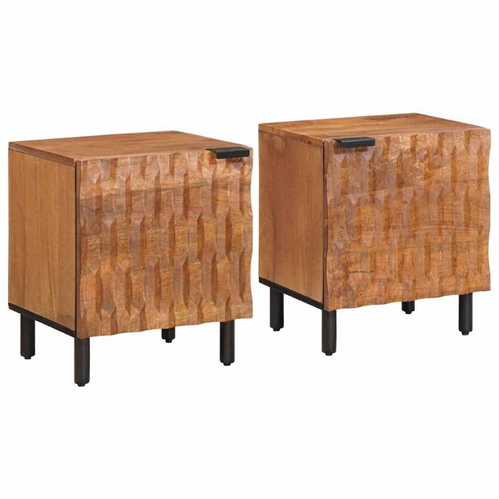 Dulap de noapte 2 pcs Maro 40 x 33,5 x 46 cm - WALTI WALTI
